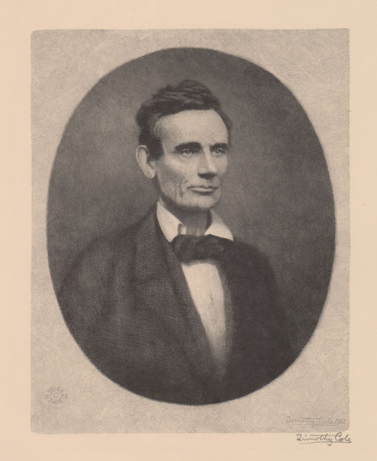 Timothy Cole Wood Engraving [Abraham Lincoln]