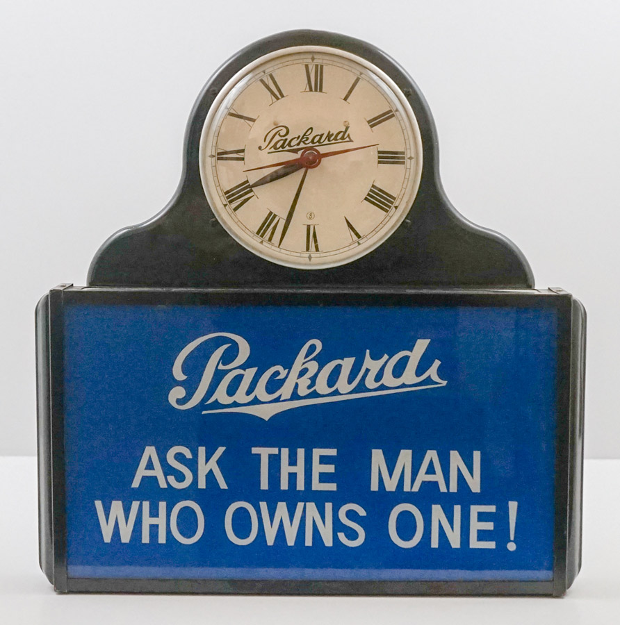 Packard Dealership Clock Ohio Advertising Display