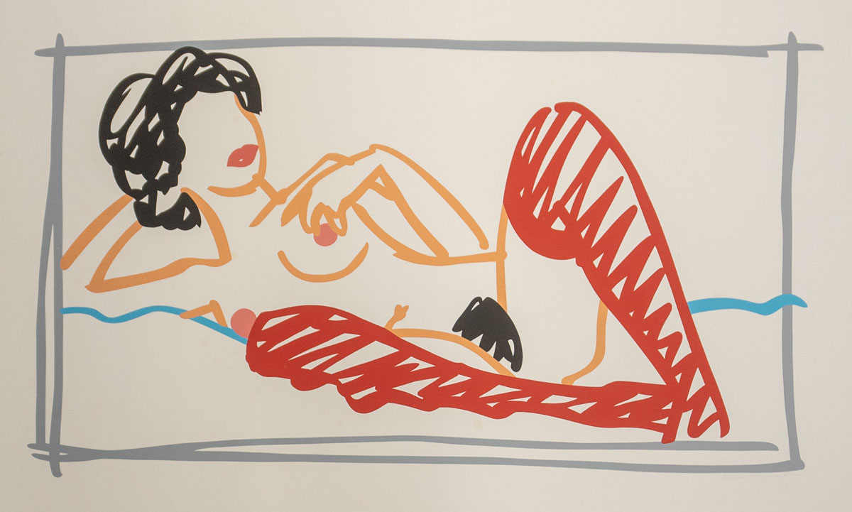 Tom Wesselmann Red Stocking Nude Lithograph
