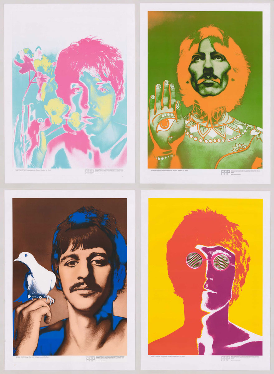 Beatles Set of Posters by Richard Avedon, 1st Ed.