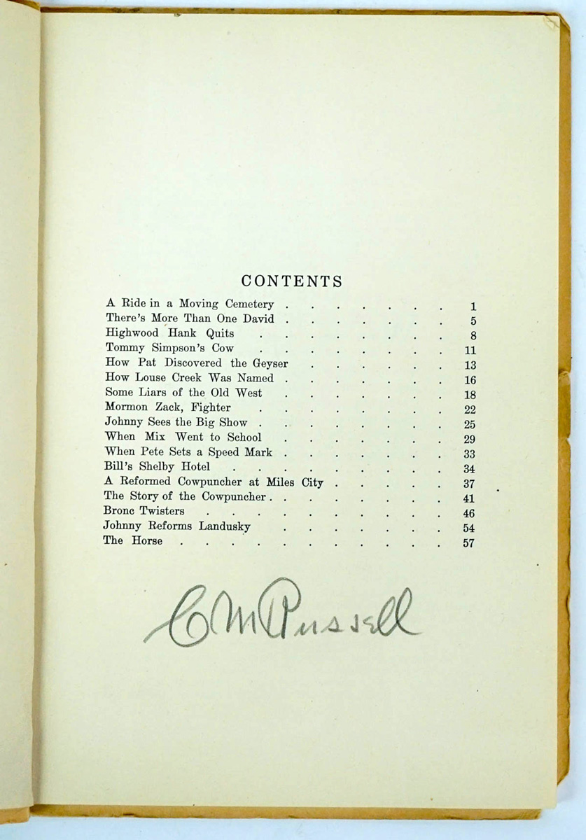 Charles Russell Signed Softcover Book