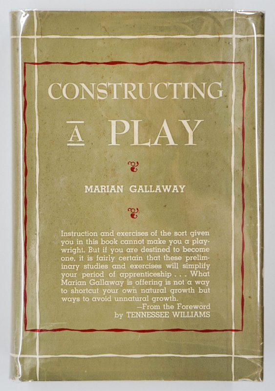 Constructing a Play 1950 Marian Gallaway 1ST