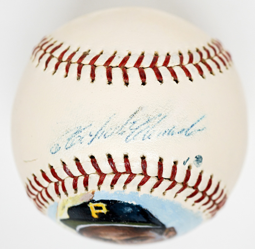 Roberto Clemente Signed Original Painted Baseball
