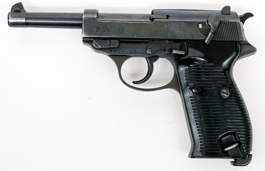 Walther P38 Pistol with Clip and Case