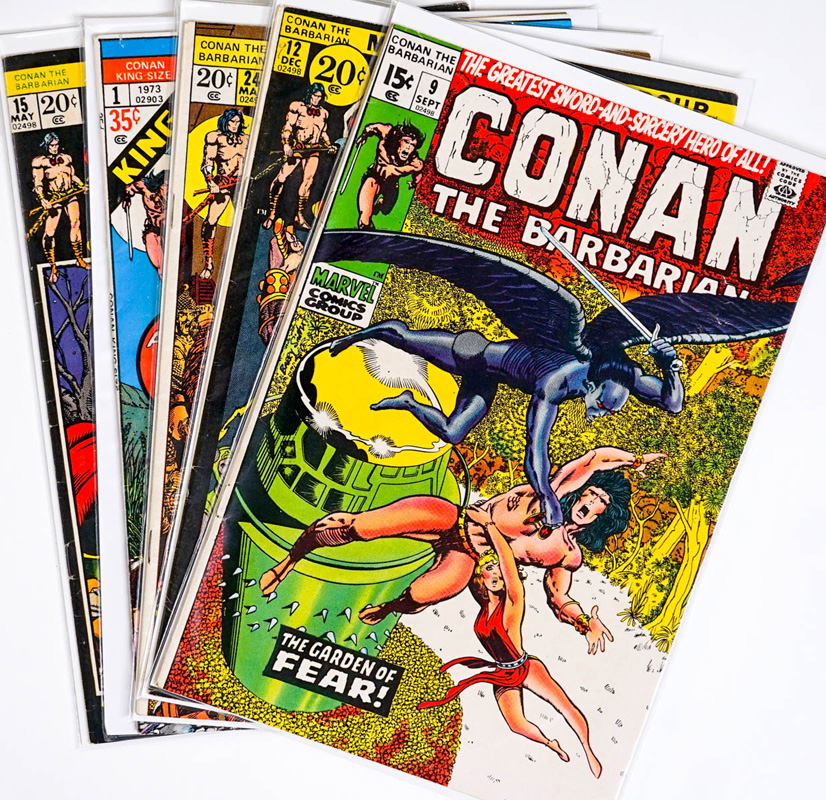 (5) Early Conan The Barbarian Comic Books