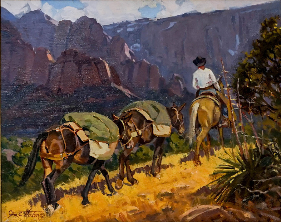 Jim Norton (Utah, Born 1953) Original Oil Painting