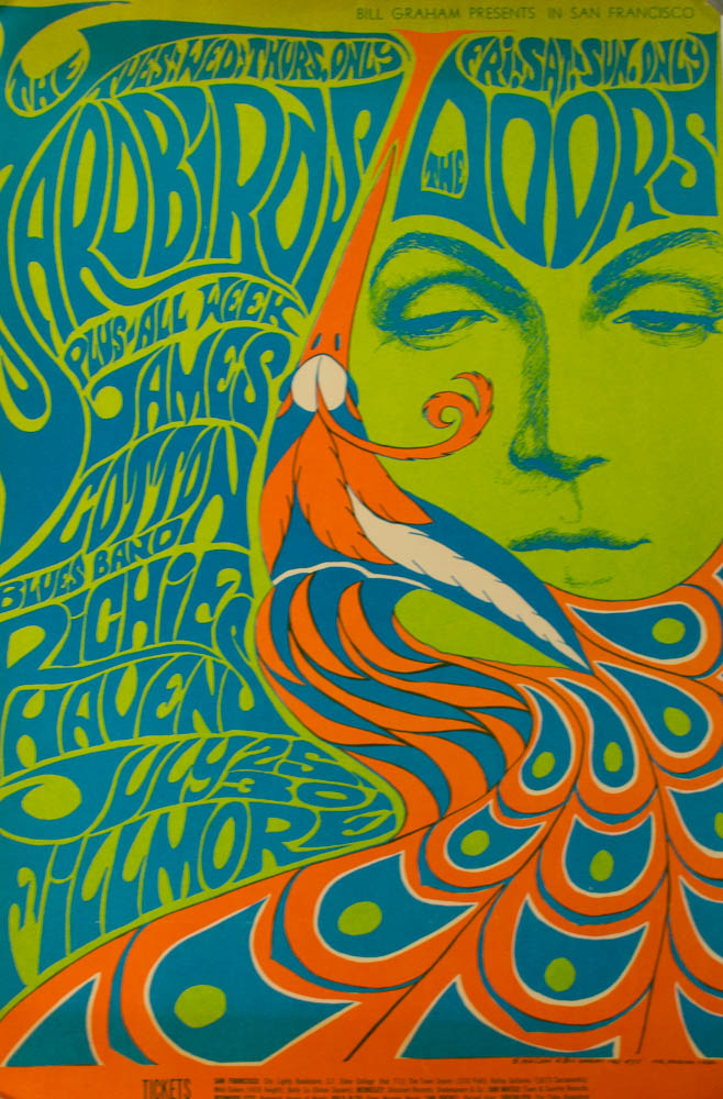 The Doors Psychedelic Concert Poster BG75