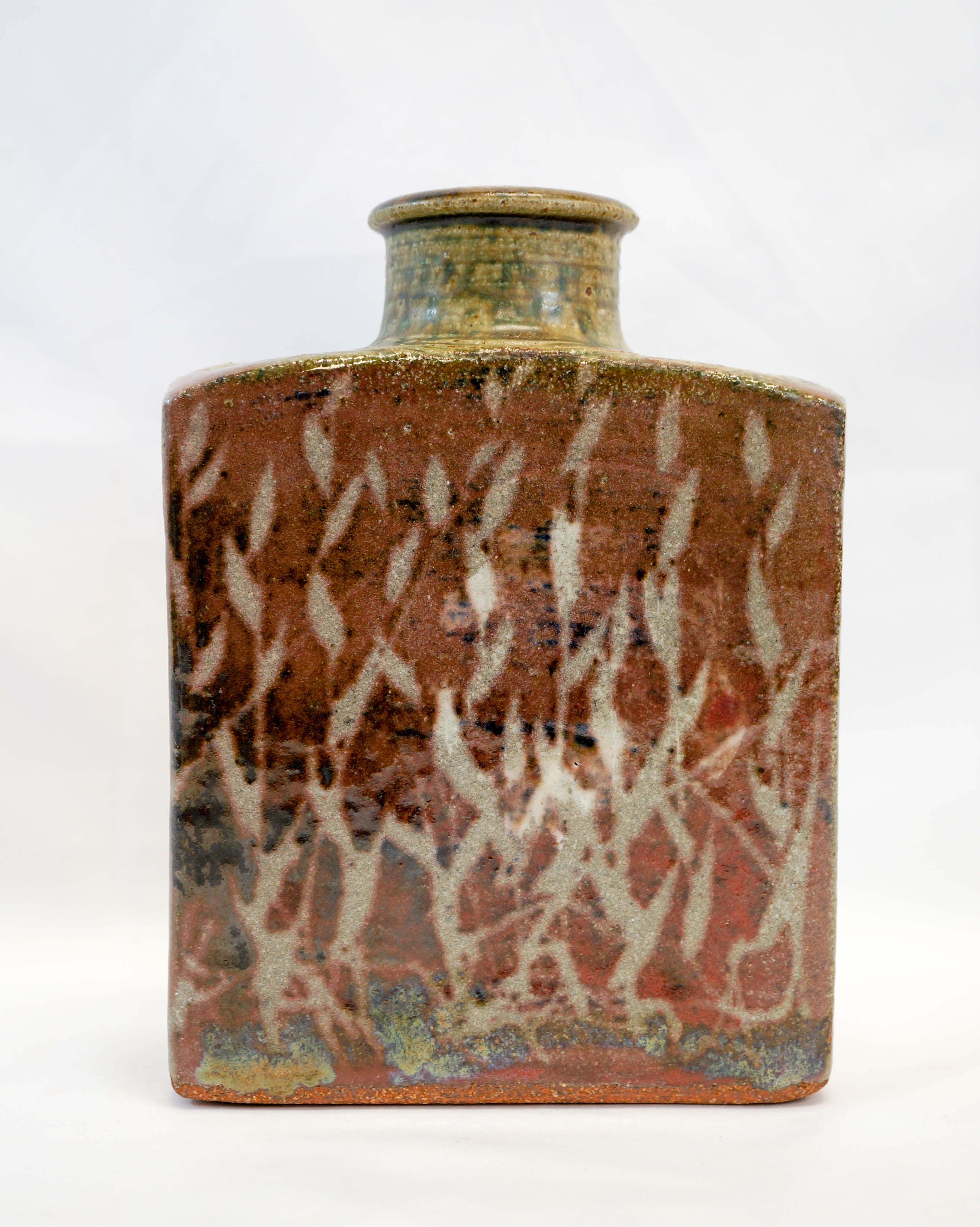 Mashiko Stoneware Pottery Bottle Vase