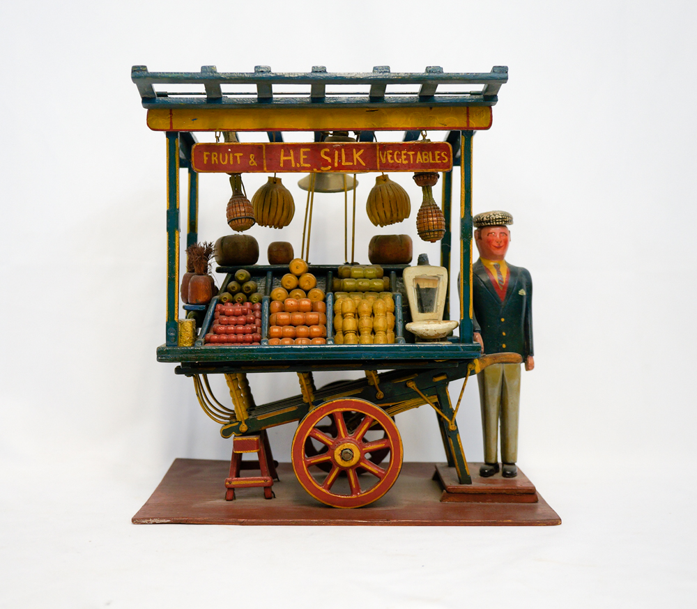 Folk Art Produce Cart and Vendor
