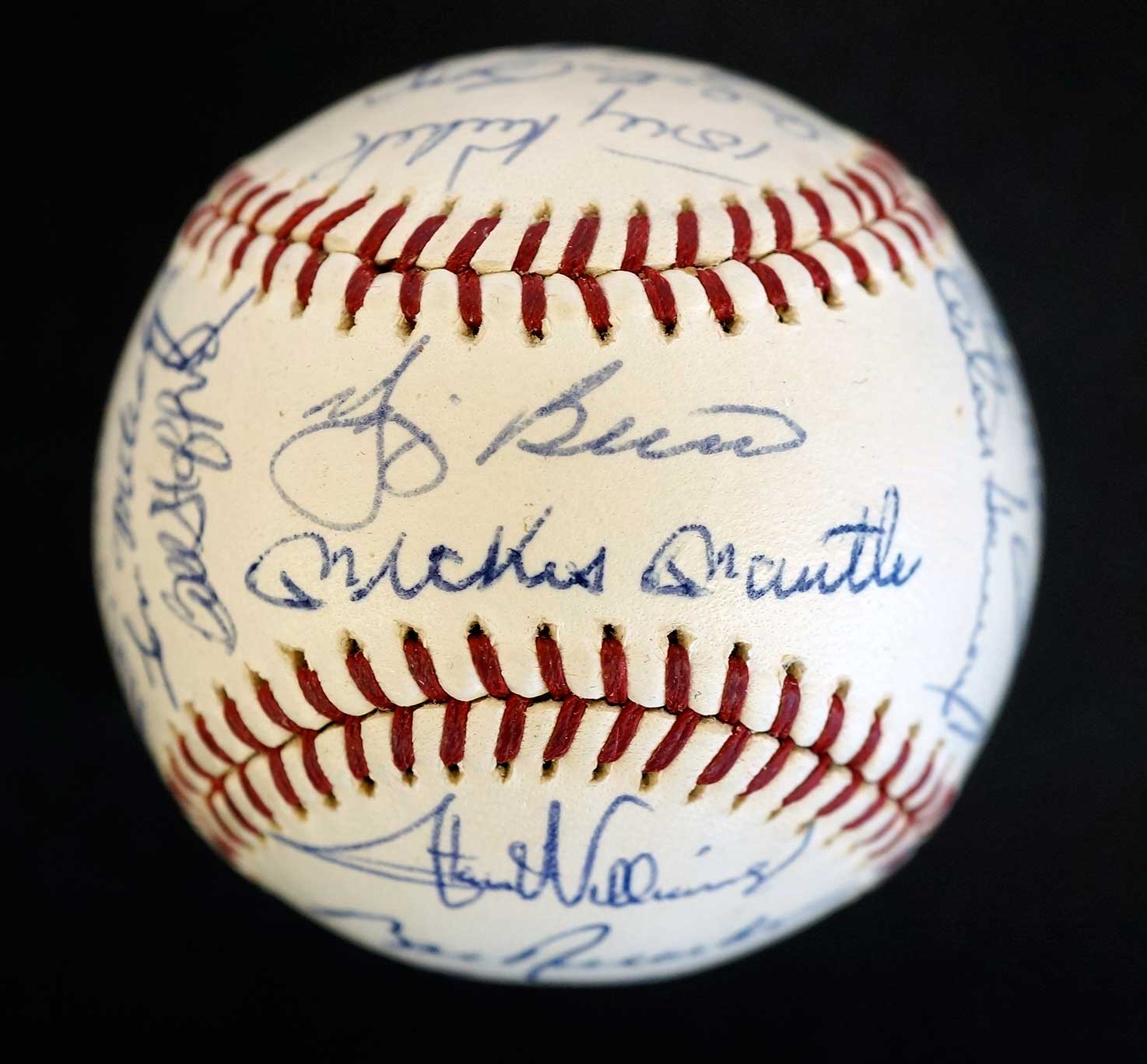 1963 New York Yankees Team Signed Baseball LOA