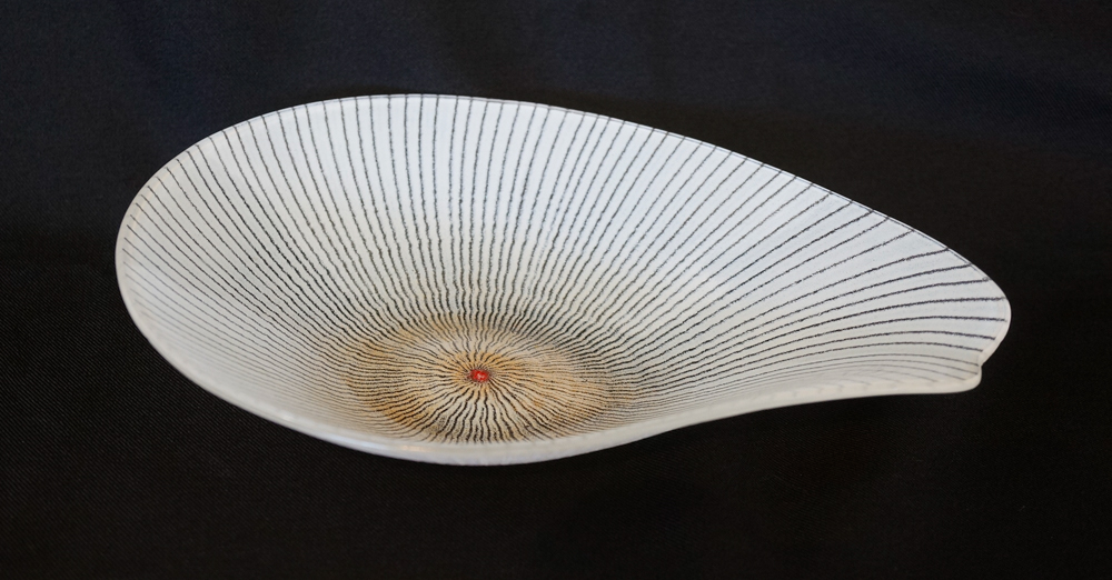 Maurice Heaton Studio Art Glass Bowl