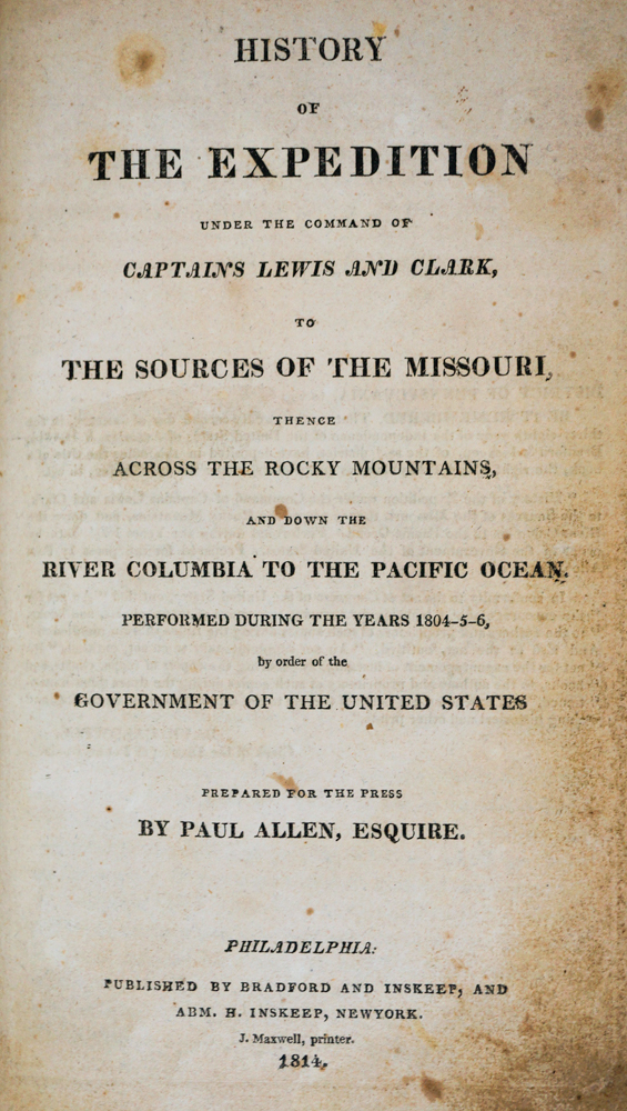 History of The Expedition Lewis and Clark, 1814