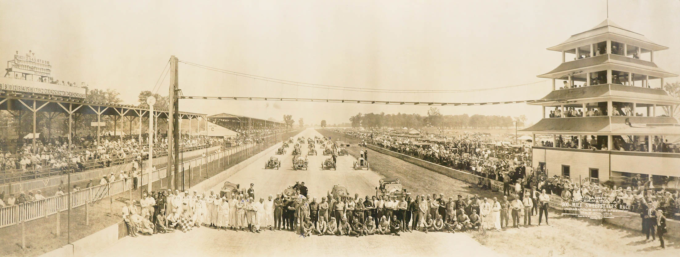 1914 Original Indy 500 Panoramic Photograph
