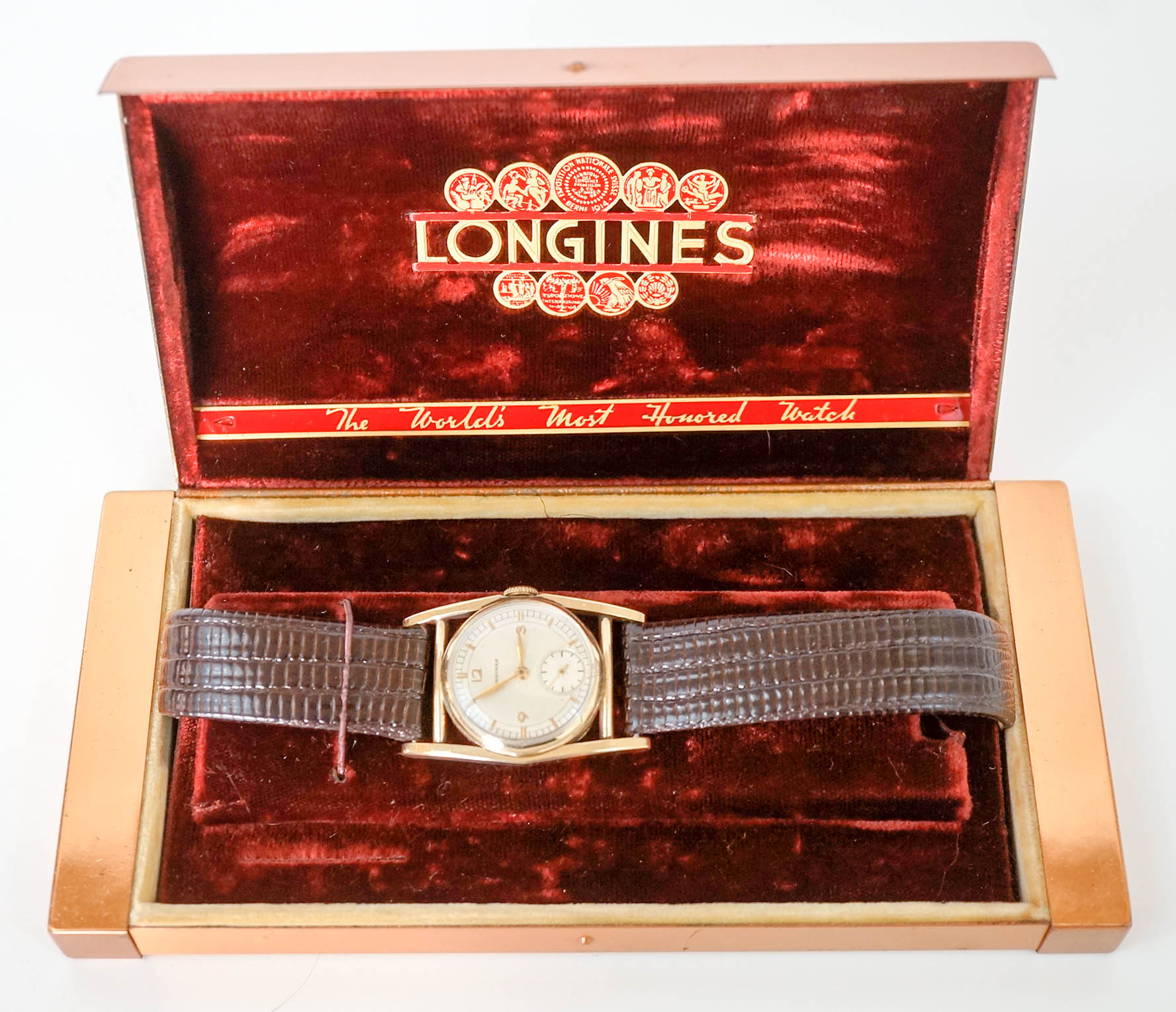 Longines 10k Gold Filled Mainliner Wrist Watch 
