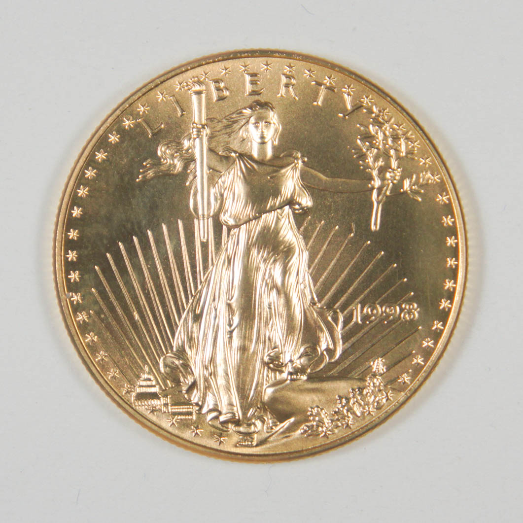 1998 Gold American Eagle $50 U.S. 1 Ounce .999