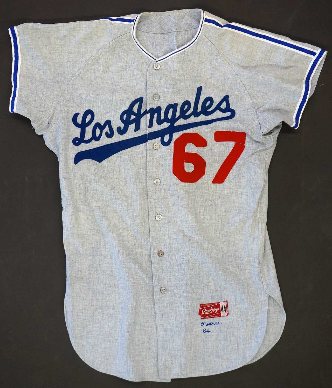 Johnny Podres LA Dodgers Game Used Jersey