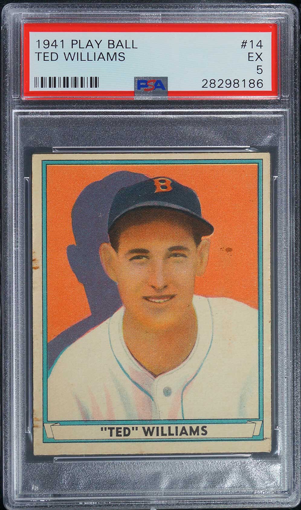 1941 Play Ball Ted Williams PSA 5 EX