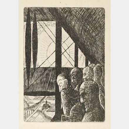 Marcel Gromaire (France 1892-1971) Etching