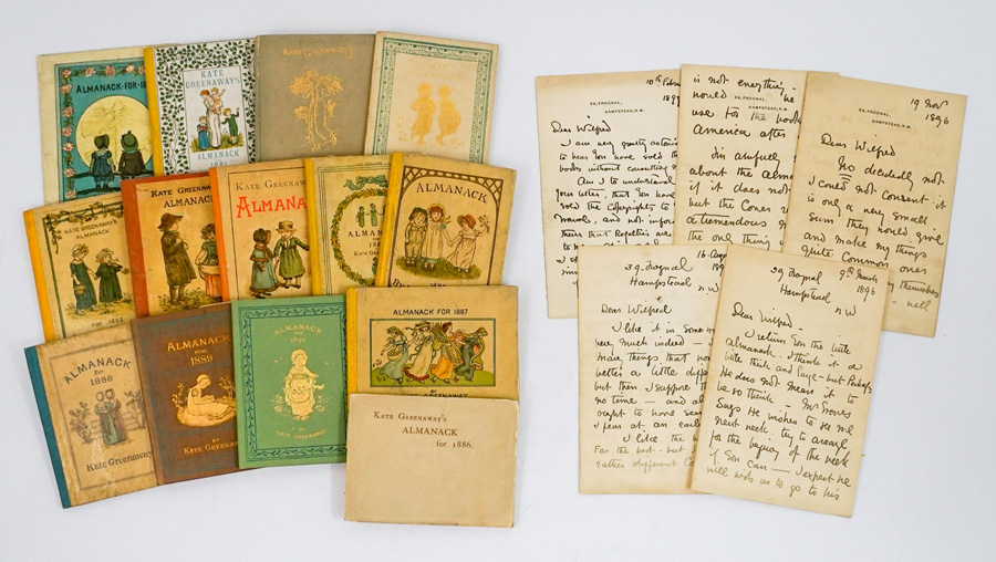 Kate Greenaway Almanack's First Editions Complete