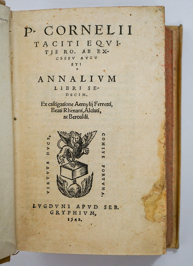 Cornelius Tacitus 1542 Roman Historian