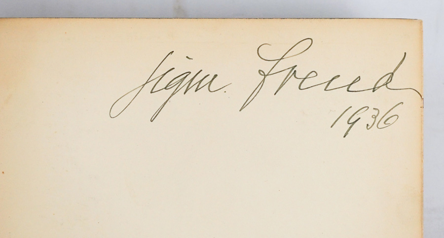 Gesammelte Schriften by Sigm. Freud (vol 1 signed)