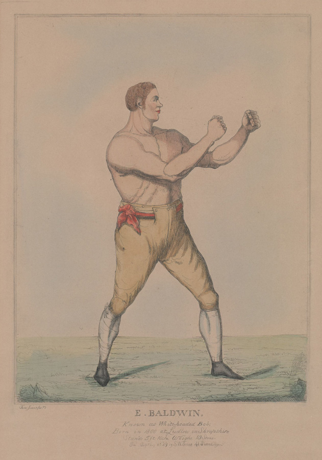 An Antique Boxing Color Etching [E. Baldwin]