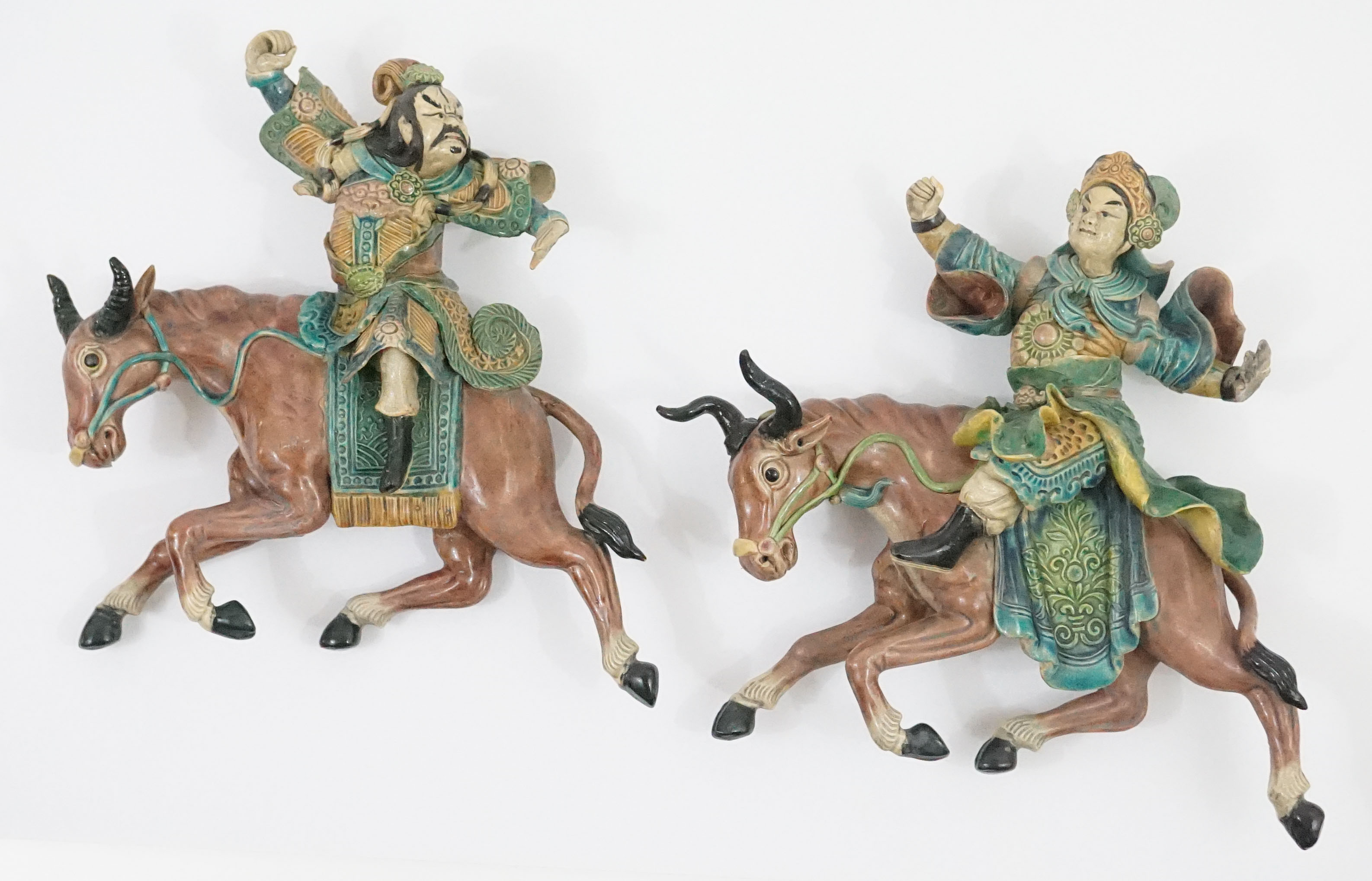 Pair of Chinese Roof Tiles