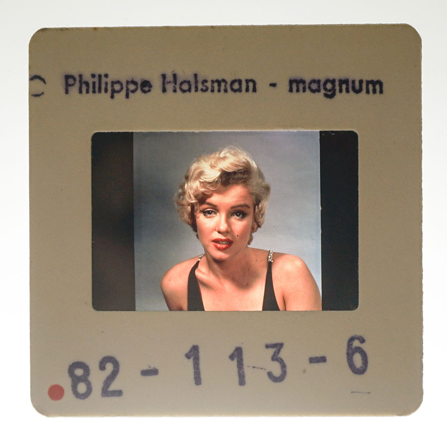 Philippe Halsman Slide of Marilyn Monroe