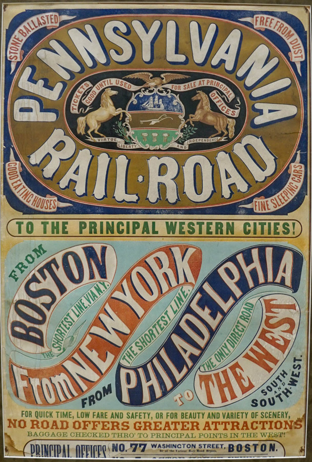 Early 1870's Pennsylvania Railroad Advertisement