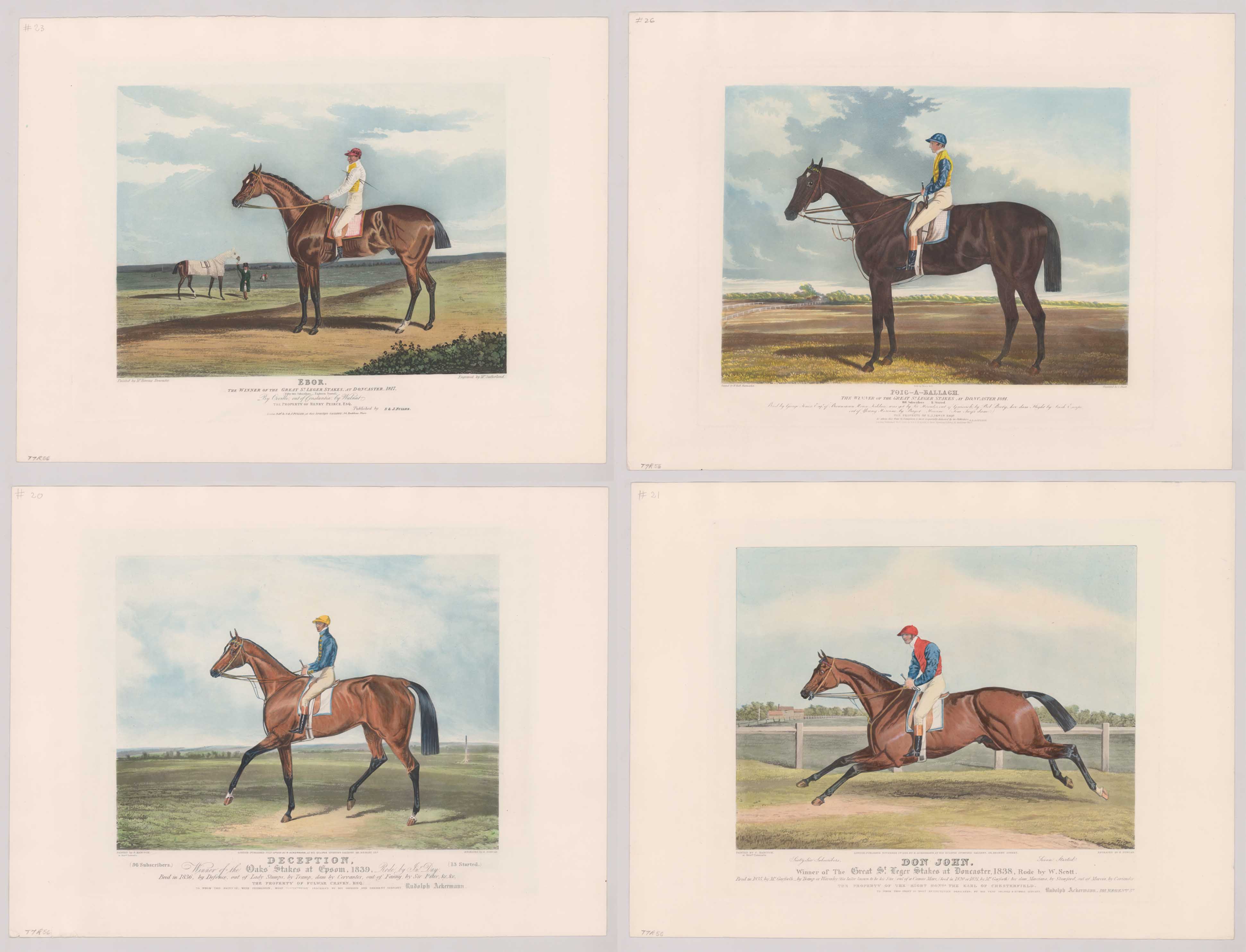 After Charles Hunt Horse Racing Engravings