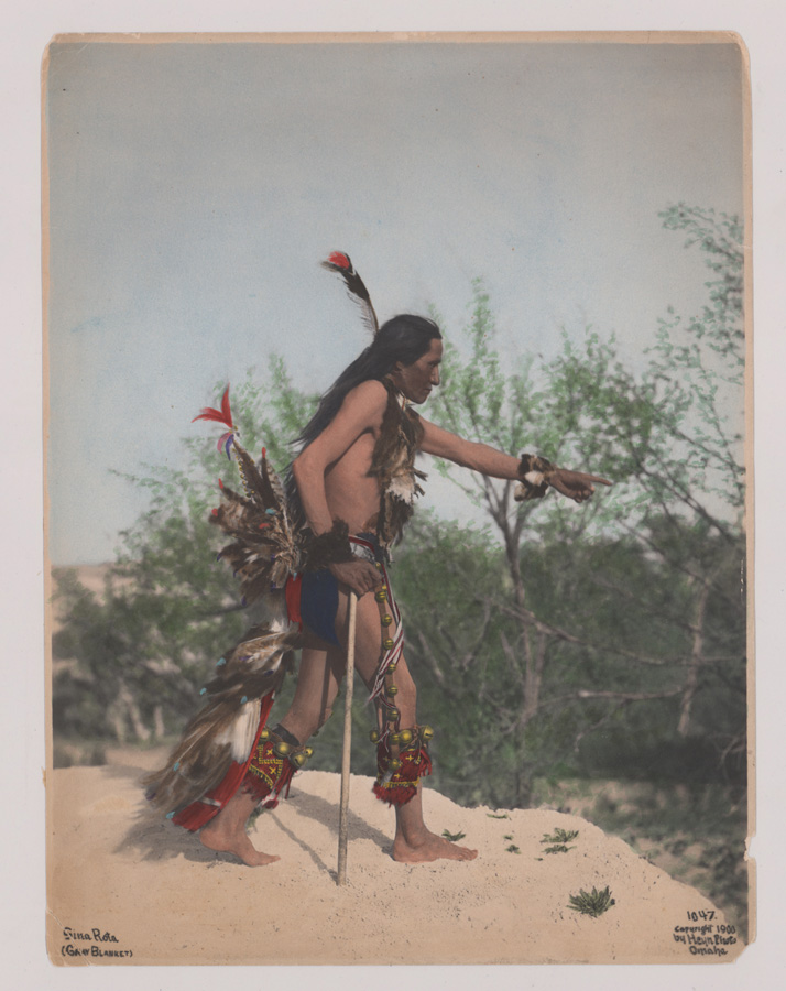 George Heyn Hand-Tinted Native American Photo