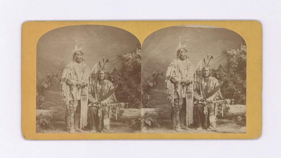 Hamilton and Hoyt Native American Stereoview