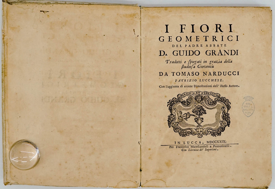 I Fiori Geometrici. Guido Grandi 1729