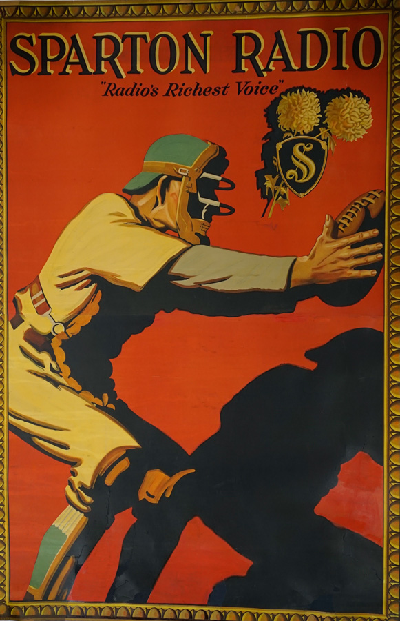 Sparton Radio Baseball Poster, Circa 1930's