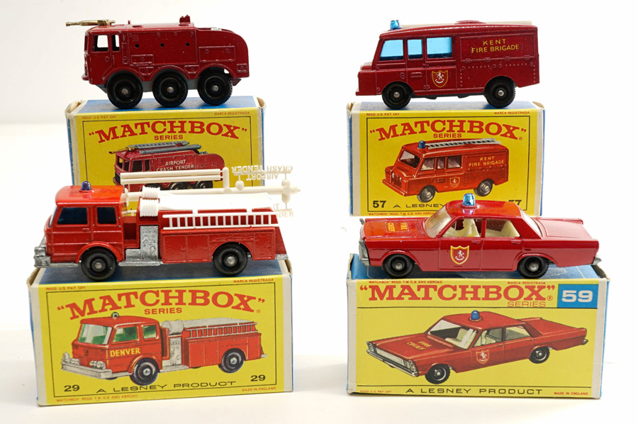 Matchbox Lesney Emergency Vehicles with Boxes (4)