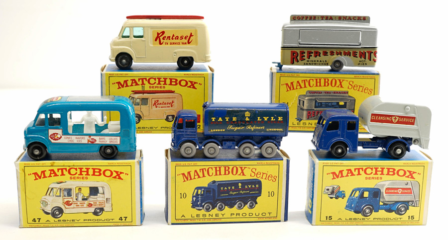 Matchbox Lesney Commercial Vehicles with Boxes (5)