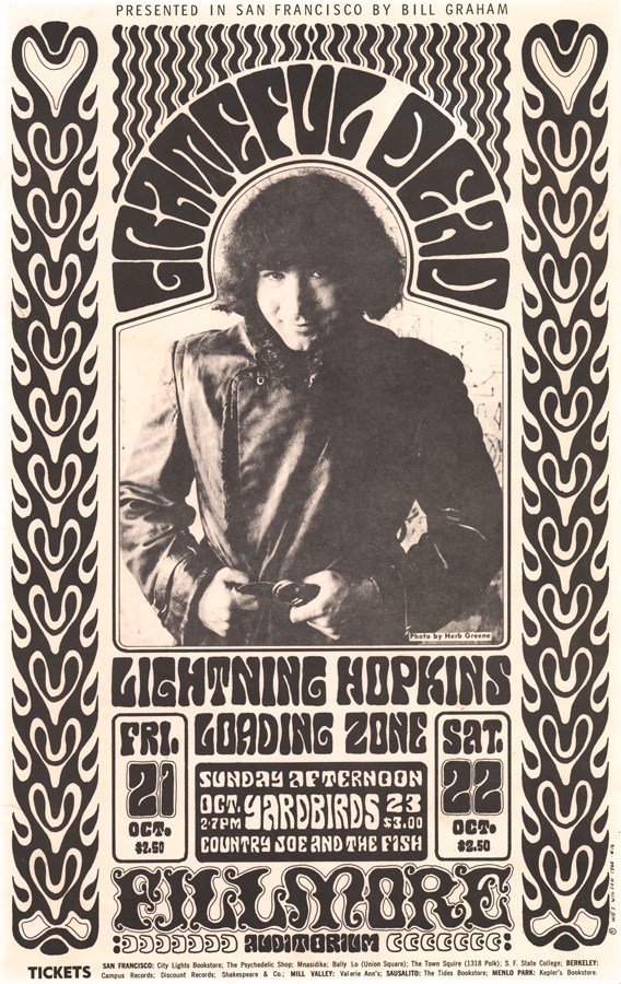 1966 Grateful Dead Fillmore Concert Poster BG-32