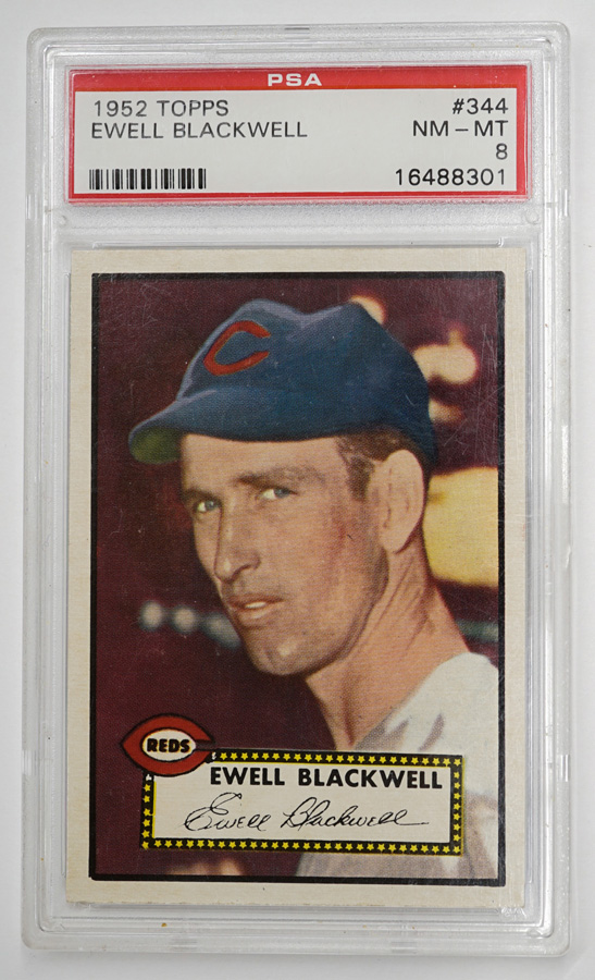 1952 Ewell Blackwell Topps #344 PSA NM-MT 8