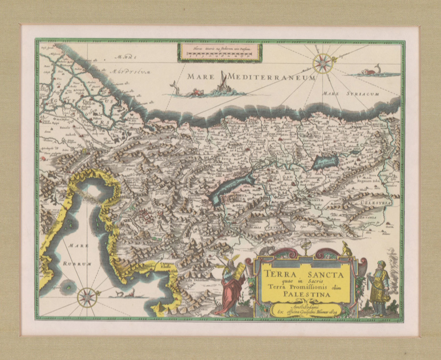 Willem Blaeu Map [The Holy Land]