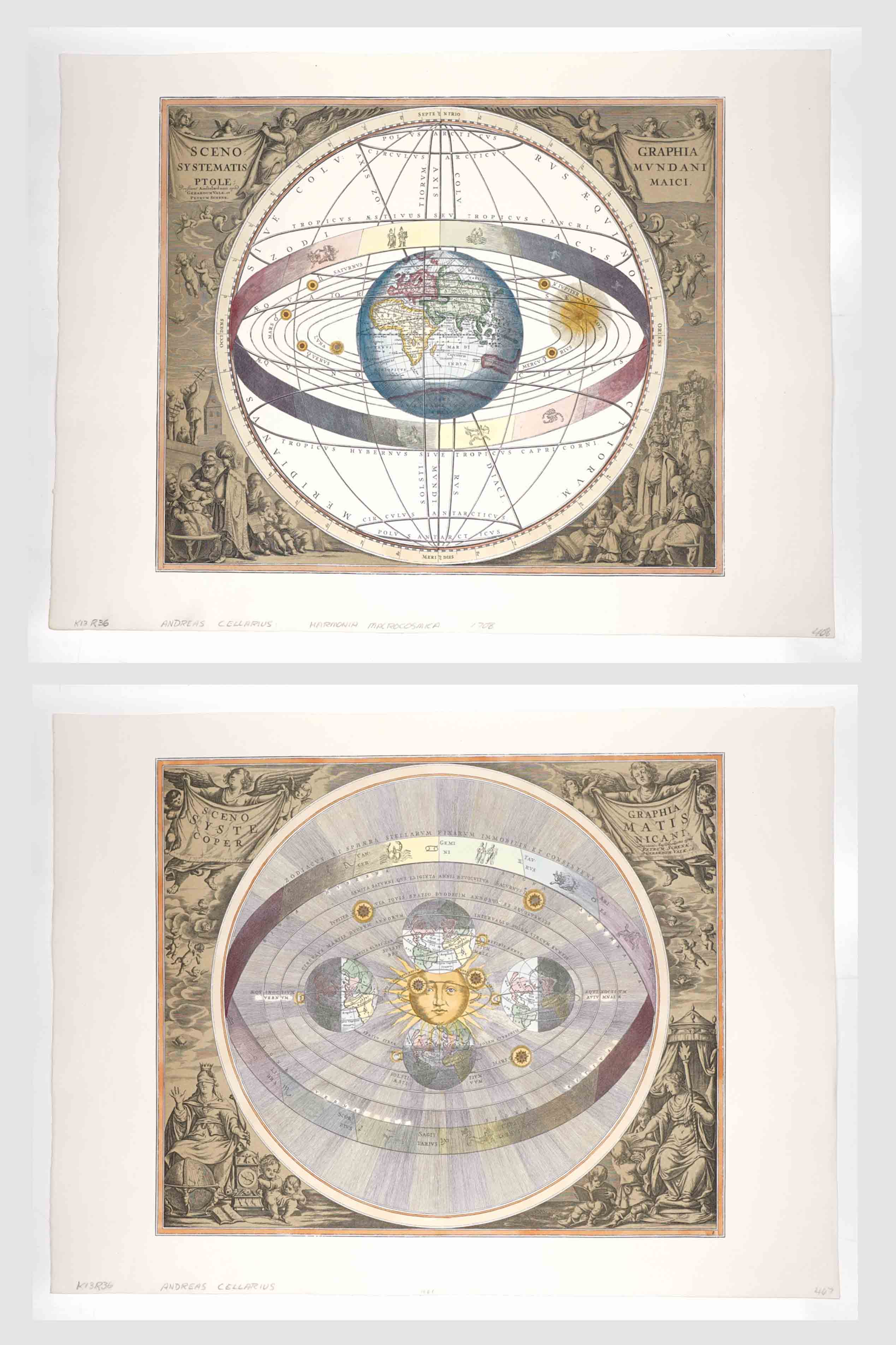 Andreas Cellarius Engravings [Celestial]
