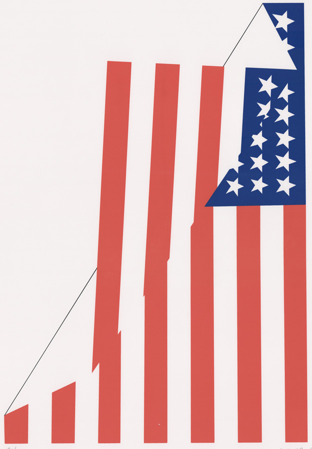 Jim Jacobs Lithograph [American Flag]