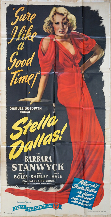 Stella Dallas 3 Sheet Movie Poster