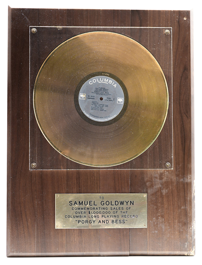 Samuel Goldwyn Gold Record Award 'Porgy and Bess'