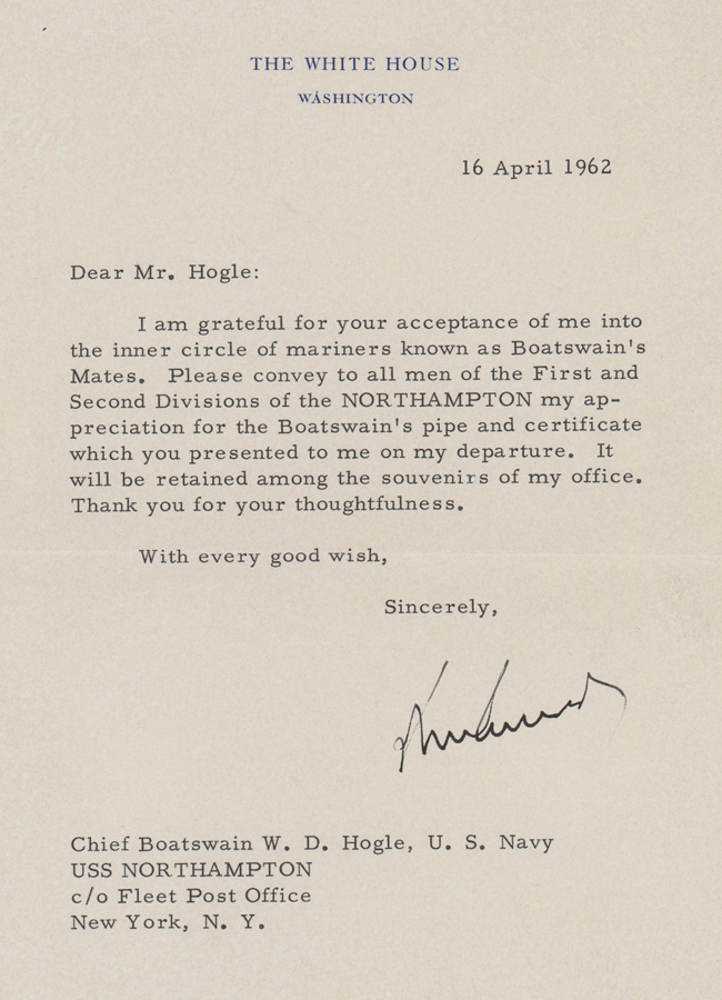 John F. Kennedy Typed Letter Signed Beckett LOA