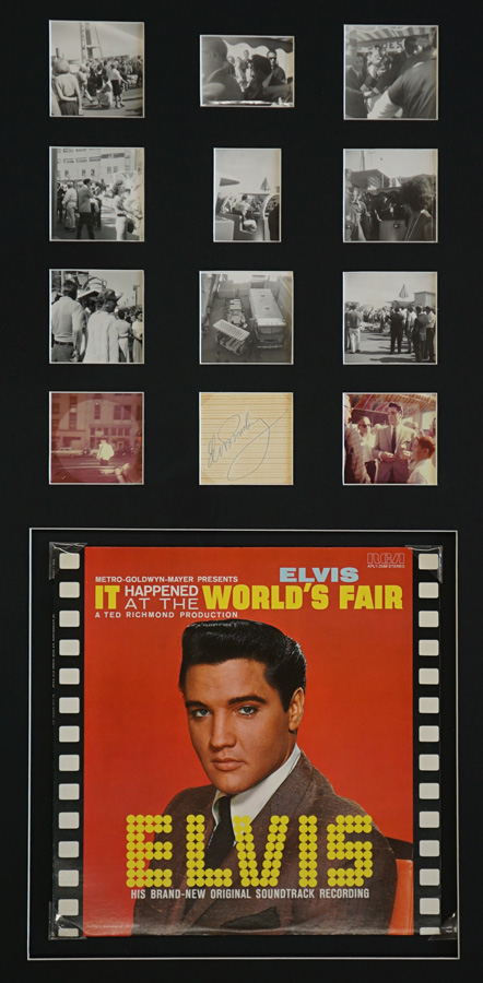 Elvis Presley Framed Display with Cut Signature