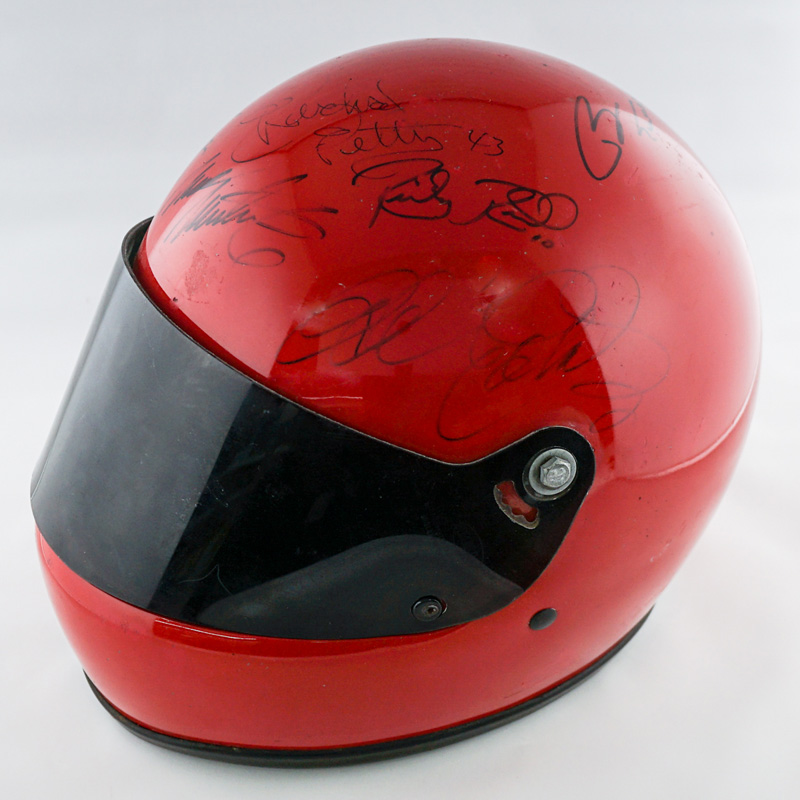 NASCAR Race Used Helmet Signed Earnhardt, Sr.
