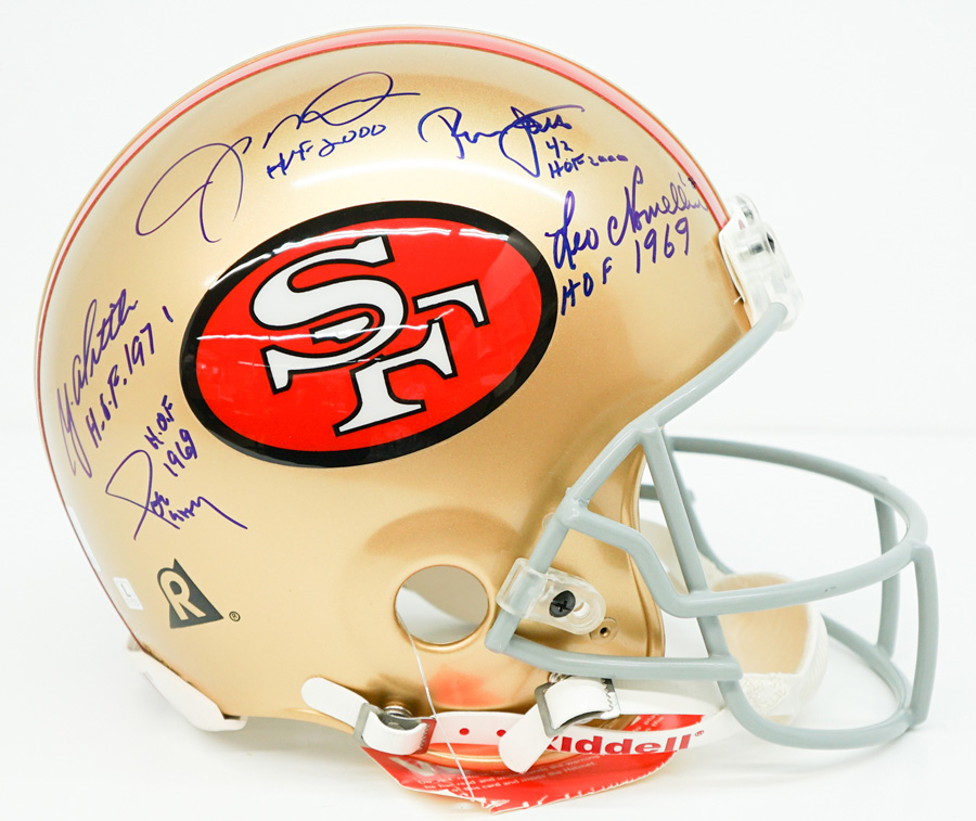 San Francisco 49'ers Hall of Famers Signed Helmet
