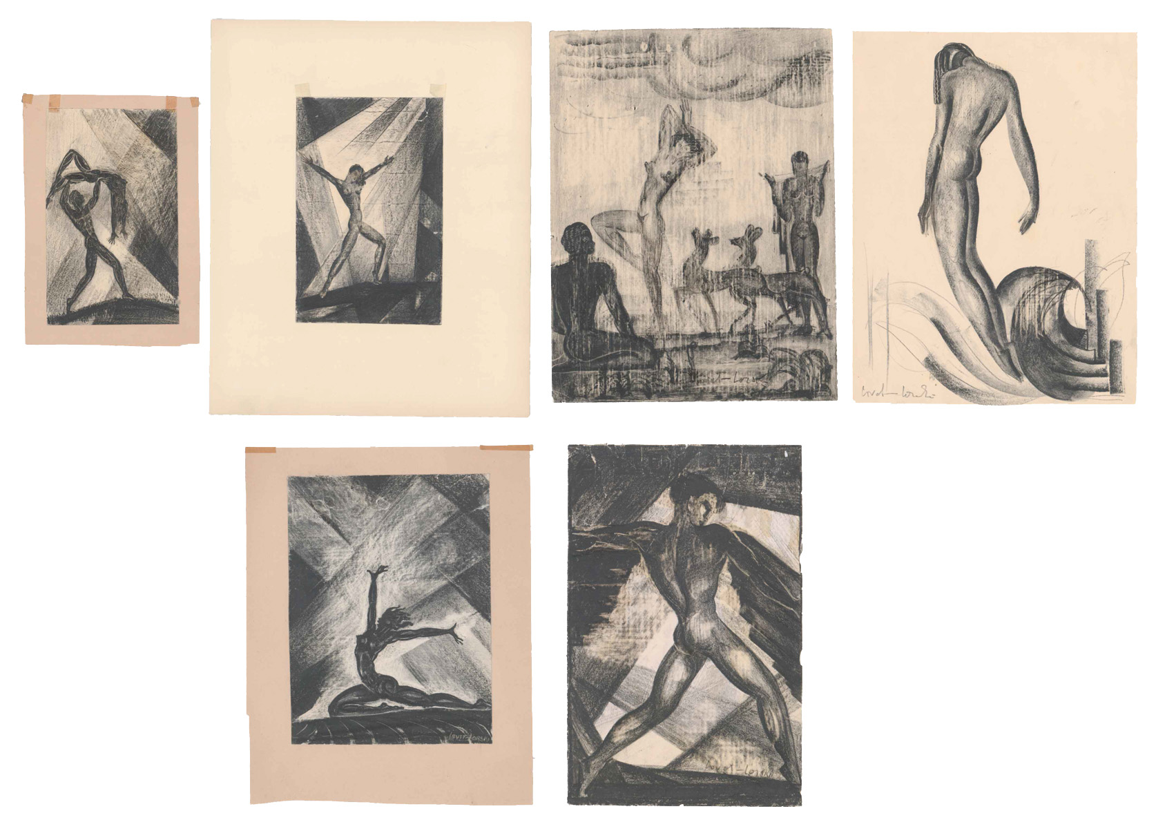 Boris Lovet-Lorski Lithographs [Nudes]