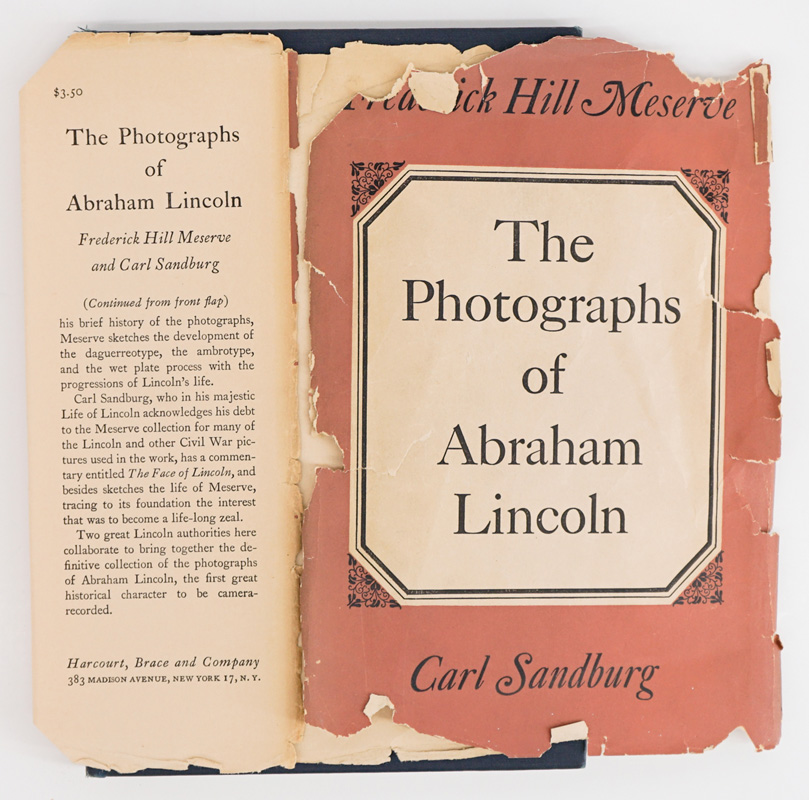 Photographs of Lincoln by Sandburg 1944 SIGNED