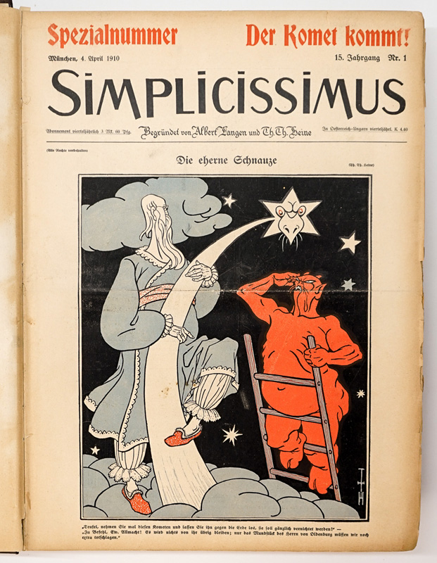 Simplicissimus Magazines 1910-1911 Bound